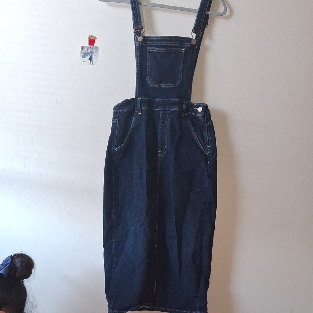 Zara Dark Blue Denim Overalls